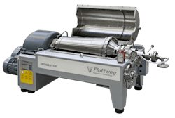 Like a decanter, a Sedicanter can accommodate large quantities of solids and just like a separator, it can reach increased G-forces to separate out the fine particles. Like a decanter, a Sedicanter can accommodate large quantities of solids and just like a separator, it can reach increased G-forces to separate out the fine particles.