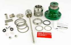 Figure 1: Control valves typically have a broad array of internal components that may require replacement during a repair. All these parts must be available before a valve repair is attempted, and proper reassembly is critical for valve performance. Figure 1: Control valves typically have a broad array of internal components that may require replacement during a repair. All these parts must be available before a valve repair is attempted, and proper reassembly is critical for valve performance.