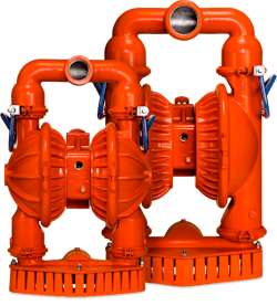 The large internal flow paths of Wilden Stallion Series AODD Pumps help ensure that there will be no clogging during the transfer of solids-laden liquids, while their convenient carrying handles give them lightweight portability for use in a number of critical mining applications.