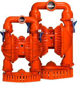 The large internal flow paths of Wilden Stallion Series AODD Pumps help ensure that there will be no clogging during the transfer of solids-laden liquids, while their convenient carrying handles give them lightweight portability for use in a number of critical mining applications. The large internal flow paths of Wilden Stallion Series AODD Pumps help ensure that there will be no clogging during the transfer of solids-laden liquids, while their convenient carrying handles give them lightweight portability for use in a number of critical mining applications.
