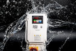 Figure 1: Washdown-rated compact VFDs offered by AutomationDirect can provide all the necessary logic, process and motor control for an application, and many times eliminate the need for a separate control enclosure or electrical panel. Figure 1: Washdown-rated compact VFDs offered by AutomationDirect can provide all the necessary logic, process and motor control for an application, and many times eliminate the need for a separate control enclosure or electrical panel.