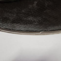 Used leaf with filter mesh missing. Used leaf with filter mesh missing.