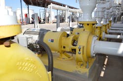 The Frame A LD17 centrifugal pump from Blackmer. The LD17 pumps also feature a stiffer, heavy-duty shaft and larger bearings, which helps prevent common vibration damage while delivering the widest operational window off the pump’s Best Efficiency Point (BEP). The Frame A LD17 centrifugal pump from Blackmer. The LD17 pumps also feature a stiffer, heavy-duty shaft and larger bearings, which helps prevent common vibration damage while delivering the widest operational window off the pump’s Best Efficiency Point (BEP).