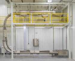 Enclosed 8-inch tubular drag cable conveyors can safely, gently convey material volumes comparable to belt conveyors or bucket elevators with less power, product loss, particle damage and downtime. Enclosed 8-inch tubular drag cable conveyors can safely, gently convey material volumes comparable to belt conveyors or bucket elevators with less power, product loss, particle damage and downtime.