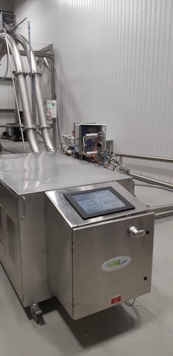 The SANILux also comprises a mobile drying unit. The SANILux also comprises a mobile drying unit.