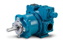Blackmer’s MAGNES Series pumps are positive displacement rotary vane pumps that use a magnetic drive without dynamic seals. Blackmer’s MAGNES Series pumps are positive displacement rotary vane pumps that use a magnetic drive without dynamic seals.