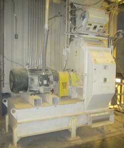 Figure 2: Typical hammermill using a pocket rotary feeder Figure 2: Typical hammermill using a pocket rotary feeder