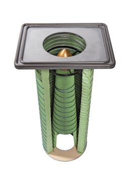 Figure 3: Some premium-quality filter cartridges have inner cones with additional pleated filter media to further expand the amount of usable media. Figure 3: Some premium-quality filter cartridges have inner cones with additional pleated filter media to further expand the amount of usable media.