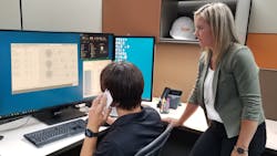 Figure 1: HMI/SCADA systems are widely used at processing plants. Tesco Controls personnel, such as the SCADA engineer and project manager shown here, are experts at using the latest technologies and methods to provide the best end user experience, and for establishing secure connectivity so they can remotely assist their clients. Figure 1: HMI/SCADA systems are widely used at processing plants. Tesco Controls personnel, such as the SCADA engineer and project manager shown here, are experts at using the latest technologies and methods to provide the best end user experience, and for establishing secure connectivity so they can remotely assist their clients.