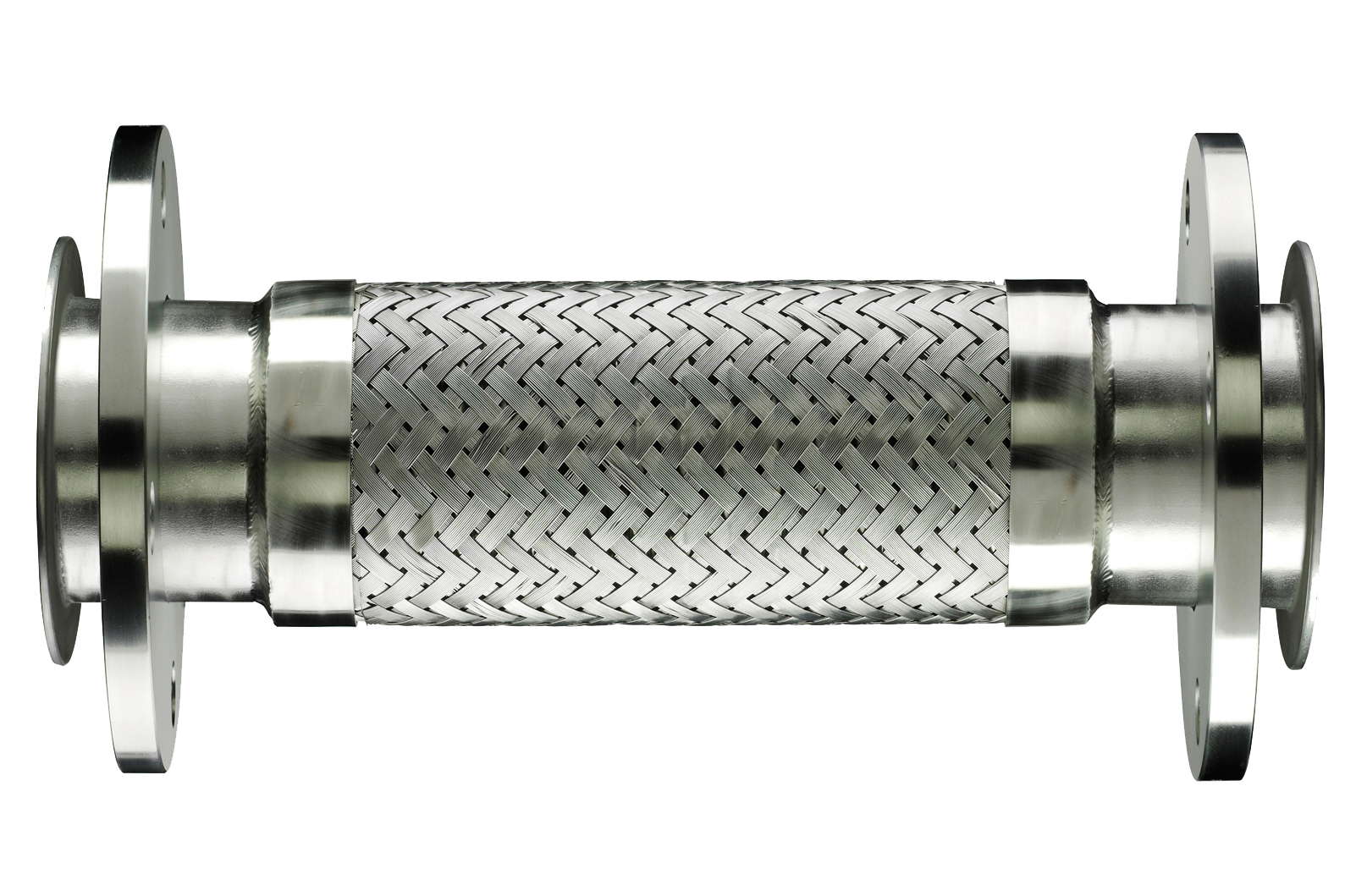 Figure 3. Wire-braided metal hoses like this one are frequently mistaken for expansion joints. (Image courtesy of Hose Master.)