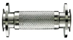 Figure 3. Wire-braided metal hoses like this one are frequently mistaken for expansion joints. (Image courtesy of Hose Master.)