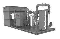 An example of a closed-loop pump tank system with VFDs, strainer/filters and heat exchanger. An example of a closed-loop pump tank system with VFDs, strainer/filters and heat exchanger.