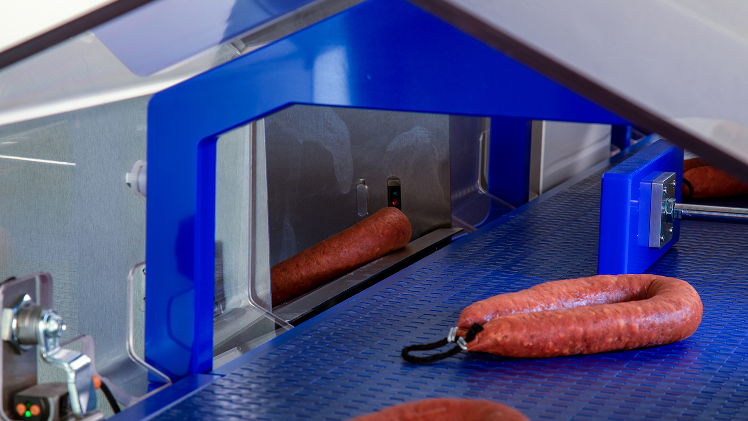 M30 R Series Metal Detector Pusher Reject Chorizo