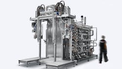 The use of heat exchangers for pasteurization and cooling as part of aseptic filling provides significant energy savings. The use of heat exchangers for pasteurization and cooling as part of aseptic filling provides significant energy savings.