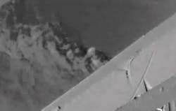 Image of a carbon monoxide (CO) leak in normal mode (top) and high sensitivity mode (bottom) from a blast furnace during normal operation. Image of a carbon monoxide (CO) leak in normal mode (top) and high sensitivity mode (bottom) from a blast furnace during normal operation.