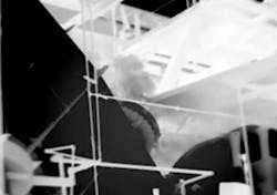 CO leak from a bleeder valve detected with the FLIR GF346 camera. CO leak from a bleeder valve detected with the FLIR GF346 camera.