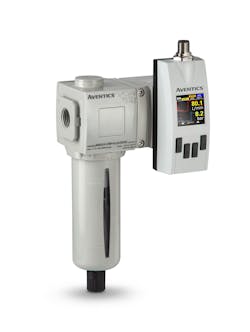 Emerson’s AVENTICS Series AF2 Flow Sensor continuously monitors compressed air consumption in CIP systems to provide real-time data and insights that can help optimize energy use. Emerson’s AVENTICS Series AF2 Flow Sensor continuously monitors compressed air consumption in CIP systems to provide real-time data and insights that can help optimize energy use.