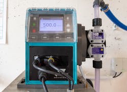 The new Qdos 60 PU has a pumphead with a polyurethane tubing element. The dosing process is regulated by an external control system. The new Qdos 60 PU has a pumphead with a polyurethane tubing element. The dosing process is regulated by an external control system.