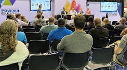 Chris Cloney of Dust Safety Science leads a panel discussion about the new NFPA 660 Standard for Combustible Dusts at the 2023 Powder Show.