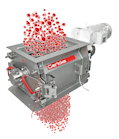 This Gericke Nibbler lump breaker automatically cuts agglomerated powders, frozen chunks and other bulk materials down to as small as 1 millimeter in size without generating high heat or excessive fines.