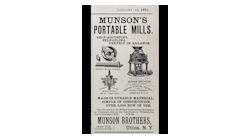 Munson Portable Mill advertisement circa 1884.