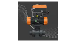 Ball Valve Pneumatic Actuator And Positioner