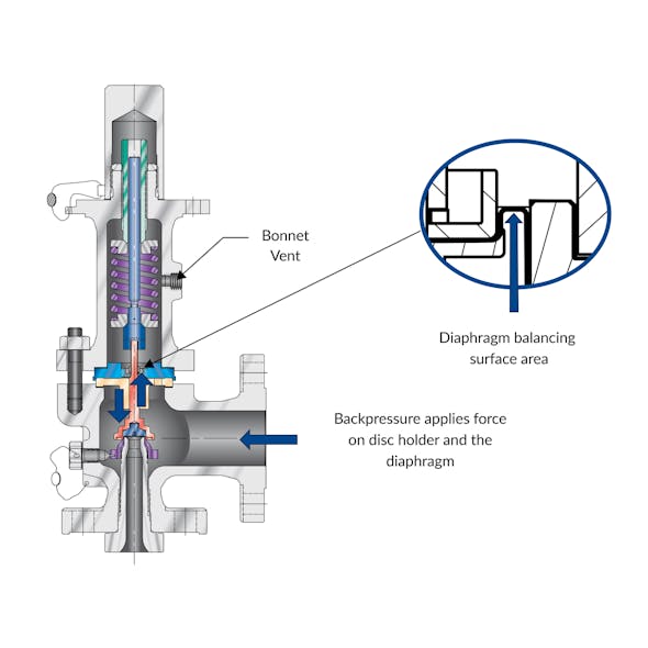 Figure 4: The reinforced elastomer diaphragm is much more flexible and far less likely to fail due to mechanical movement or corrosive attack.