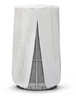 Specially designed covers can be used to prevent the accumulation of environmental or fugitive process materials on the flame absorbing mesh of a flameless vent. Specially designed covers can be used to prevent the accumulation of environmental or fugitive process materials on the flame absorbing mesh of a flameless vent.