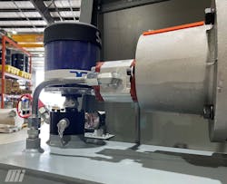 Desiccant breathers, such as the one mounted on this hydraulic power unit, help to remove moisture from the unit by trapping it before it enters and as it breathes. Desiccant breathers, such as the one mounted on this hydraulic power unit, help to remove moisture from the unit by trapping it before it enters and as it breathes.