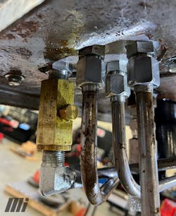 Condensation caused the rust shown on this reservoir’s valves. Condensation caused the rust shown on this reservoir’s valves.