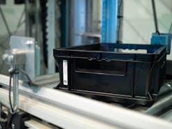 Figure 3: RFID tags store information for easy wireless read/write access throughout production. Figure 3: RFID tags store information for easy wireless read/write access throughout production.