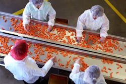 Vibratory conveyors' sanitary construction and ease of cleaning make them ideal for facilities requiring product purity. Vibratory conveyors' sanitary construction and ease of cleaning make them ideal for facilities requiring product purity.