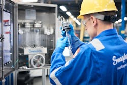 Figure 2: Glass-enclosed fixtures are essential for ammonia testing systems to keep employees safe from accidental toxic gas releases. Figure 2: Glass-enclosed fixtures are essential for ammonia testing systems to keep employees safe from accidental toxic gas releases.