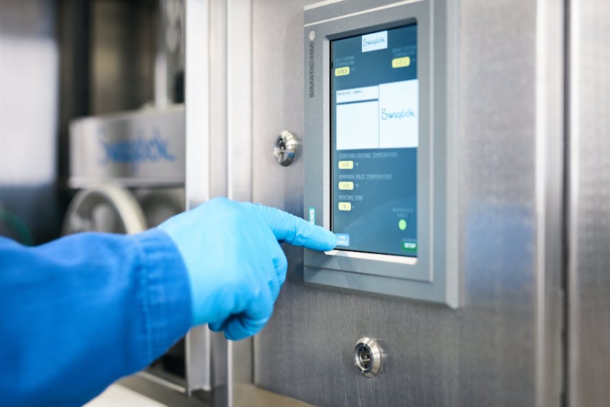 Figure 5: Some new ammonia sampling technologies provide touch-screen interfaces, which can help guide technicians through the sampling process step by step as a safeguard against introducing human error to the process.