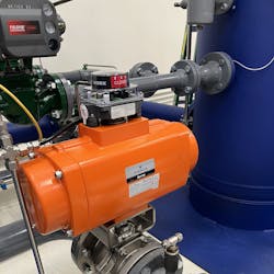 Figure 1: A typical on/off isolation valve employs an open/closed limit switch assembly to indicate valve position. This works well for non-critical applications, but the on/off nature of the position signal limits the ability to employ diagnostics. Figure 1: A typical on/off isolation valve employs an open/closed limit switch assembly to indicate valve position. This works well for non-critical applications, but the on/off nature of the position signal limits the ability to employ diagnostics.