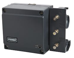 Figure 1: Electro-pneumatic valve controllers were introduced in the 1970s (Fisher 3582i shown), initially measuring the valve position via a mechanical linkage connected to the valve stem. Figure 1: Electro-pneumatic valve controllers were introduced in the 1970s (Fisher 3582i shown), initially measuring the valve position via a mechanical linkage connected to the valve stem.