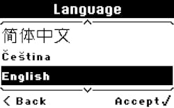 Figure 2: One immediate benefit of increased processing power in digital valve controllers is the ability to configure menus in a broad selection of languages. Figure 2: One immediate benefit of increased processing power in digital valve controllers is the ability to configure menus in a broad selection of languages.