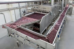 Zarecki's integrated vibratory conveyor system from Key Technology. Zarecki's integrated vibratory conveyor system from Key Technology.