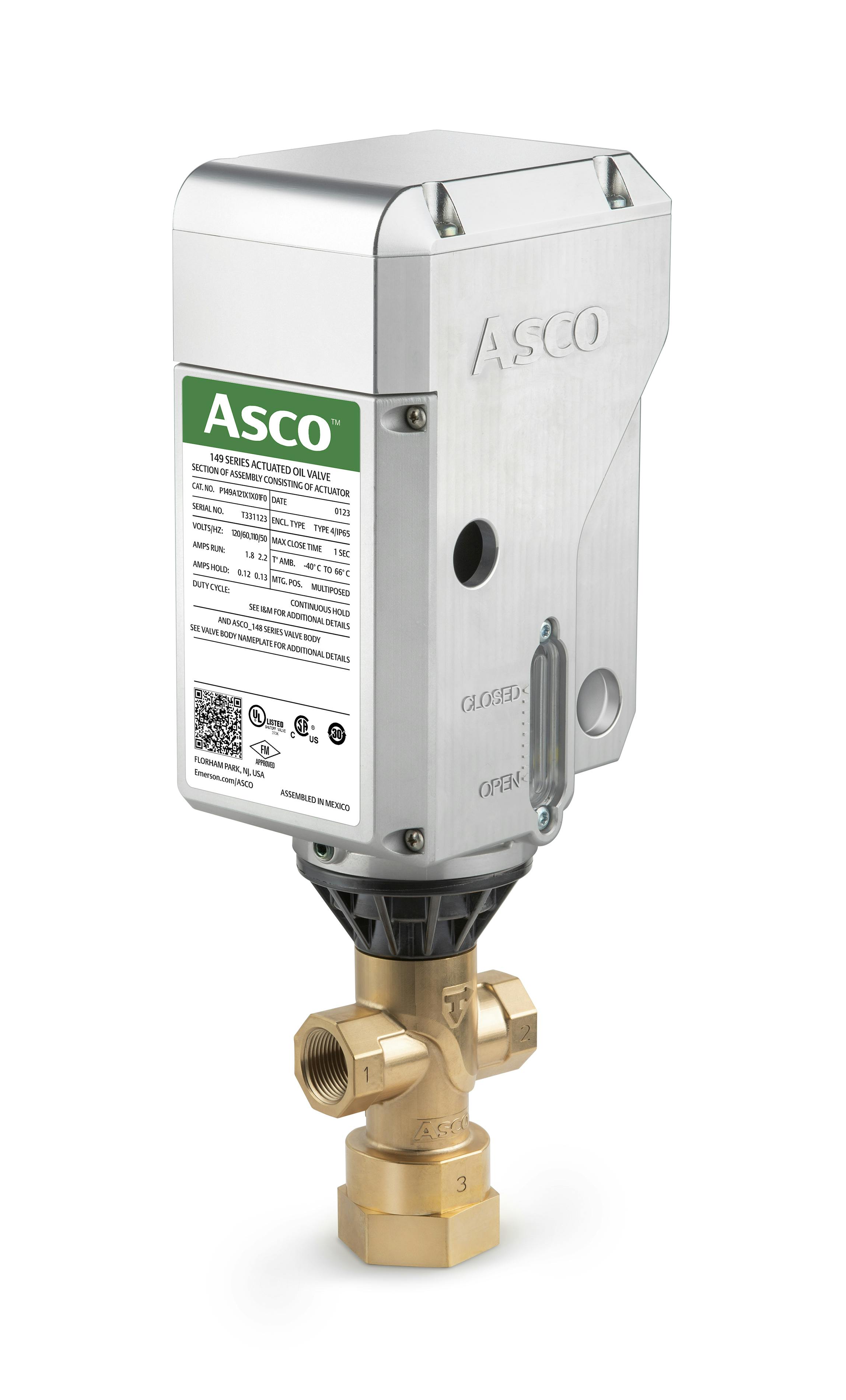 The new ASCO Series 148/149 motorized actuator and shutoff valve solution ensures rapid safety shutoff in industrial fuel burners, enhancing safety and reliability in combustion systems, even under extreme conditions