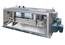 Weighbelts have relatively small headroom requirements, making them an ideal choice when a screw feeder or vibratory feeder is too tall or large. Weighbelts have relatively small headroom requirements, making them an ideal choice when a screw feeder or vibratory feeder is too tall or large.