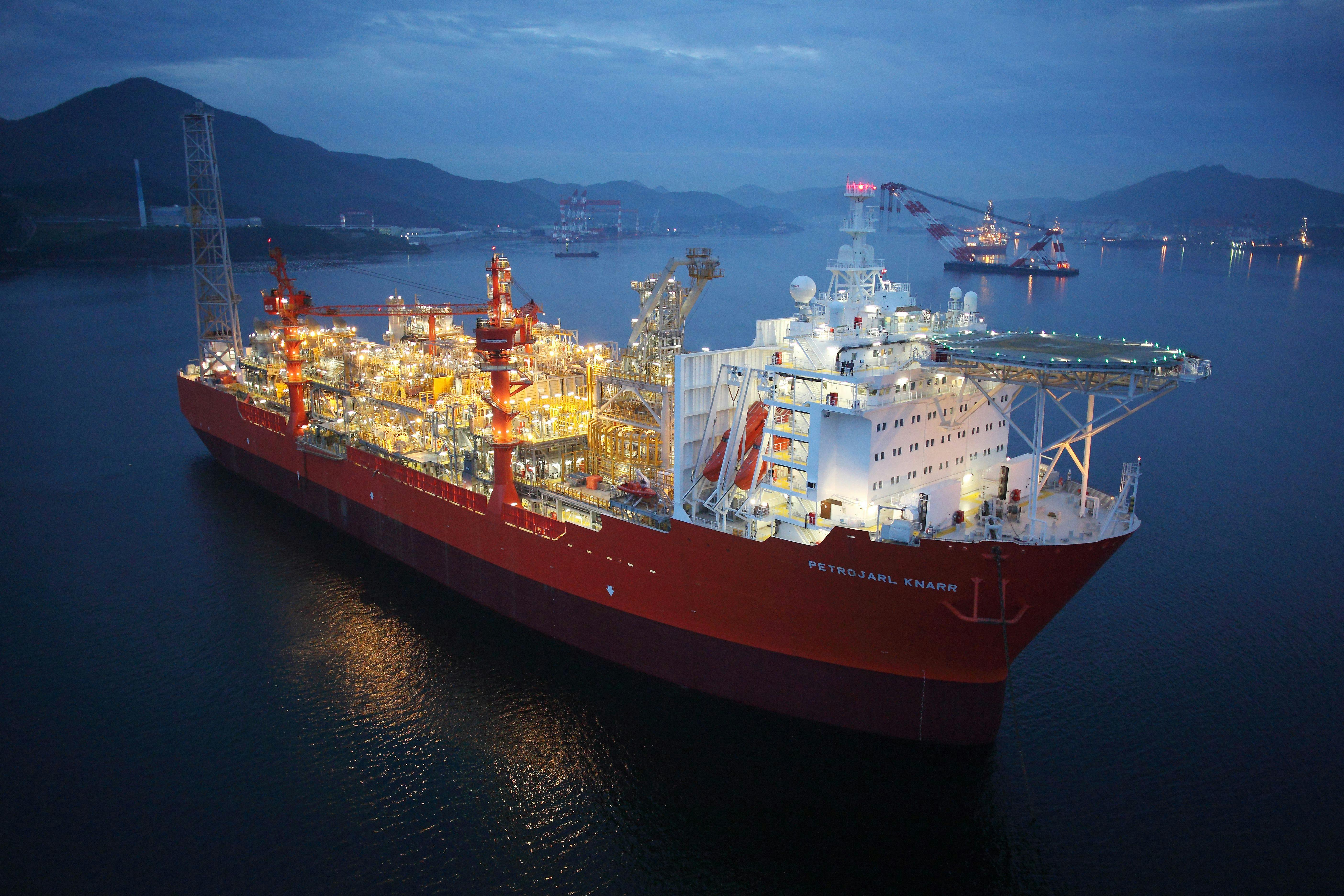 The Petrojarl Knarr Floating Production Storage and Offloading (FPSO) in the Rosebank field.