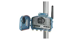 Emerson’s Rosemount 802 Wireless Multi-Discrete Input or Output Transmitter, shown with the optional Emerson SmartPower power module installed, provides eight discrete configurable I/O channels.