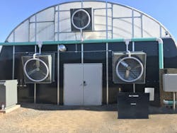 Figure 5: Ecosorb’s vapor phase technology is a highly adaptive, external odor control tool that uses dry mist to tackle stubborn odors from growing cannabis. With a pressurized distribution method, these systems treat escaping exhaust odors without touching the plants. Figure 5: Ecosorb’s vapor phase technology is a highly adaptive, external odor control tool that uses dry mist to tackle stubborn odors from growing cannabis. With a pressurized distribution method, these systems treat escaping exhaust odors without touching the plants.