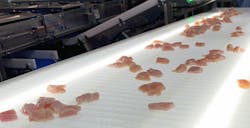 There is a growing demand for “prime” whole chicken breast nuggets, as opposed to formed products. There is a growing demand for “prime” whole chicken breast nuggets, as opposed to formed products.