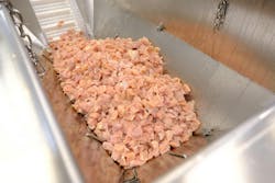 “Trim” that remains is sold at a much lower price per pound – roughly half – as a protein or for use in other processed foods. “Trim” that remains is sold at a much lower price per pound – roughly half – as a protein or for use in other processed foods.