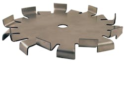 Dispersion blades operate at tip speeds of 2,500 feet per minute or higher to impart solids into liquids or to create emulsions. Examples include dispersing pigments into industrial coatings, homogenizing lotions and producing dressings, sauces and other food products. Dispersion blades operate at tip speeds of 2,500 feet per minute or higher to impart solids into liquids or to create emulsions. Examples include dispersing pigments into industrial coatings, homogenizing lotions and producing dressings, sauces and other food products.