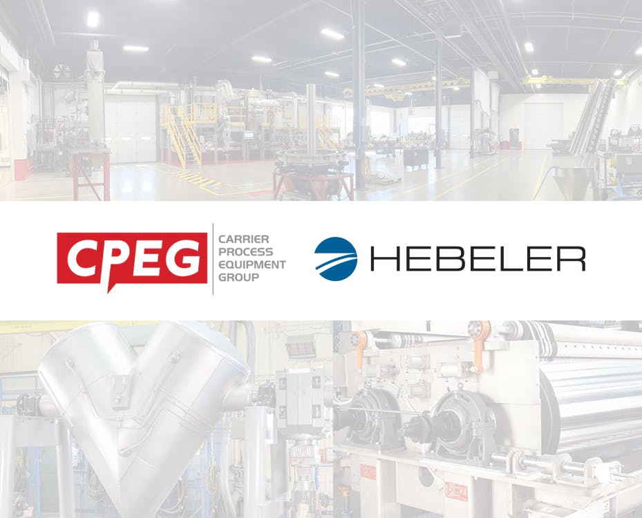 Carrier Process Equipment Group, Inc. (CPEG) acquires Hebeler, LLC ...
