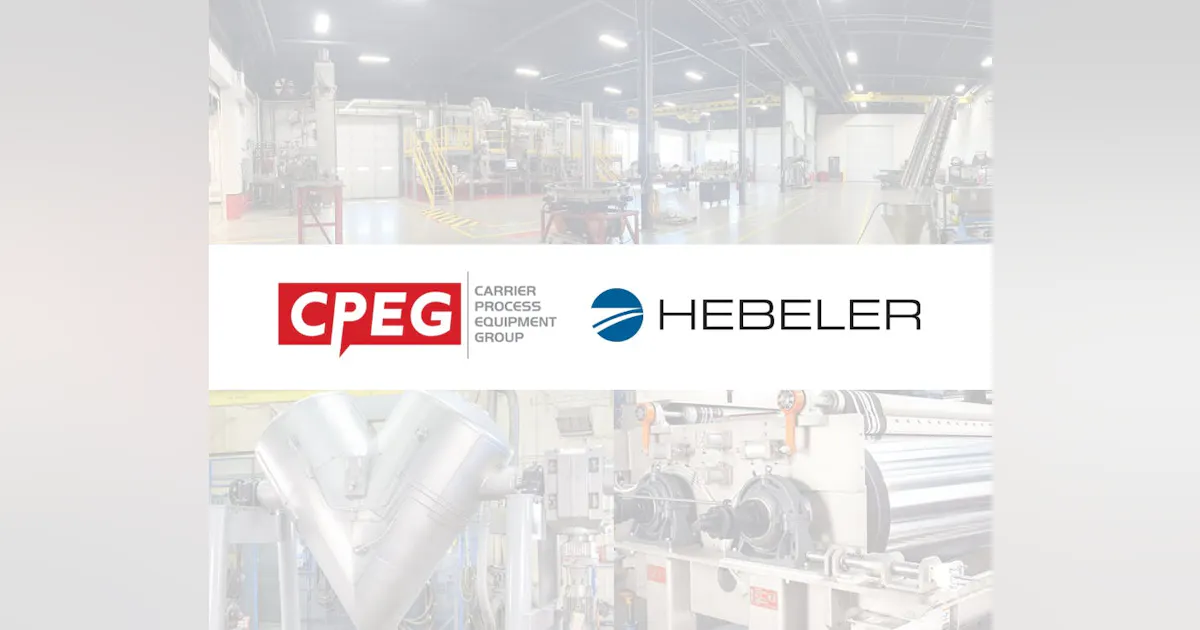 Hebeler Process Carrier Process Equipment Group, Inc. (CPEG) acquires Hebeler, LLC ...