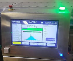 A plastic cover over the Raptor's HMI panel prevents damage to the screen. A plastic cover over the Raptor's HMI panel prevents damage to the screen.