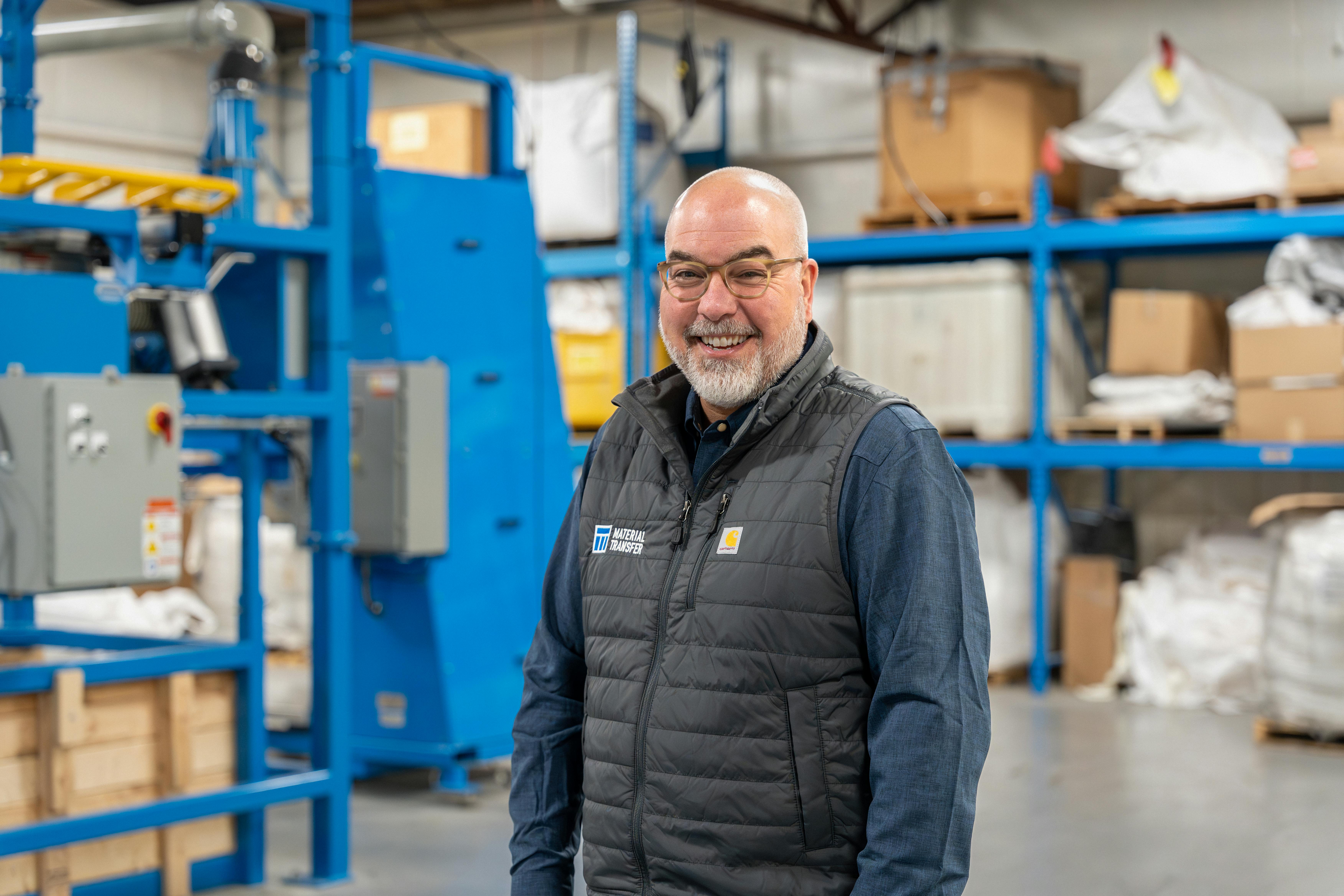 Scott Nagelvoort, new president of Material Transfer & Storage